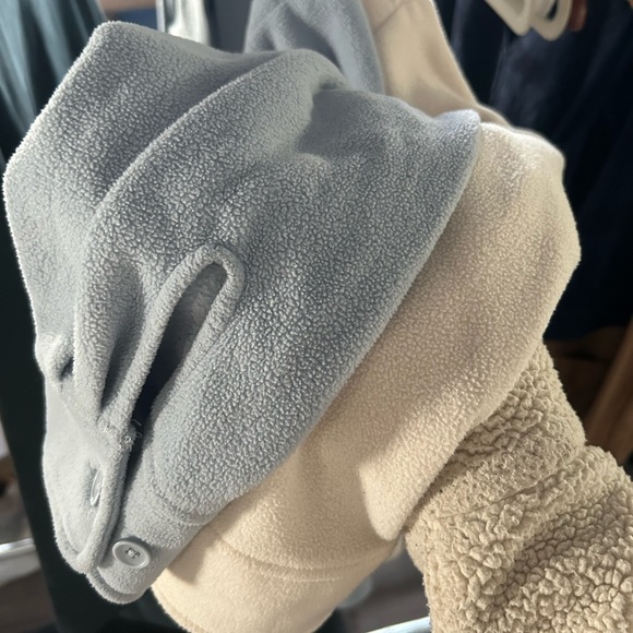 Twik Flap Pocket Polar Fleece Overshirt (blue) - Picture 5 of 8